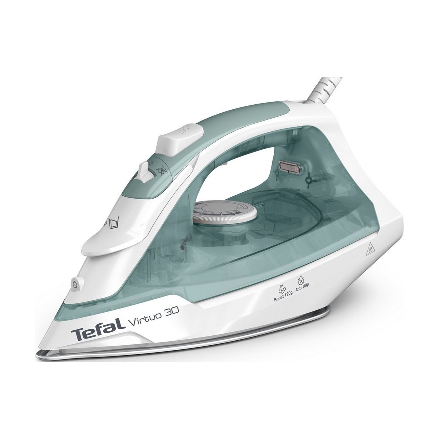 Tefal FV2C42 Dampfbügeleisen, 2000 W, 27 g/min Dampfabgabe, 120 g/min Dampfstoß, Eukalyptus