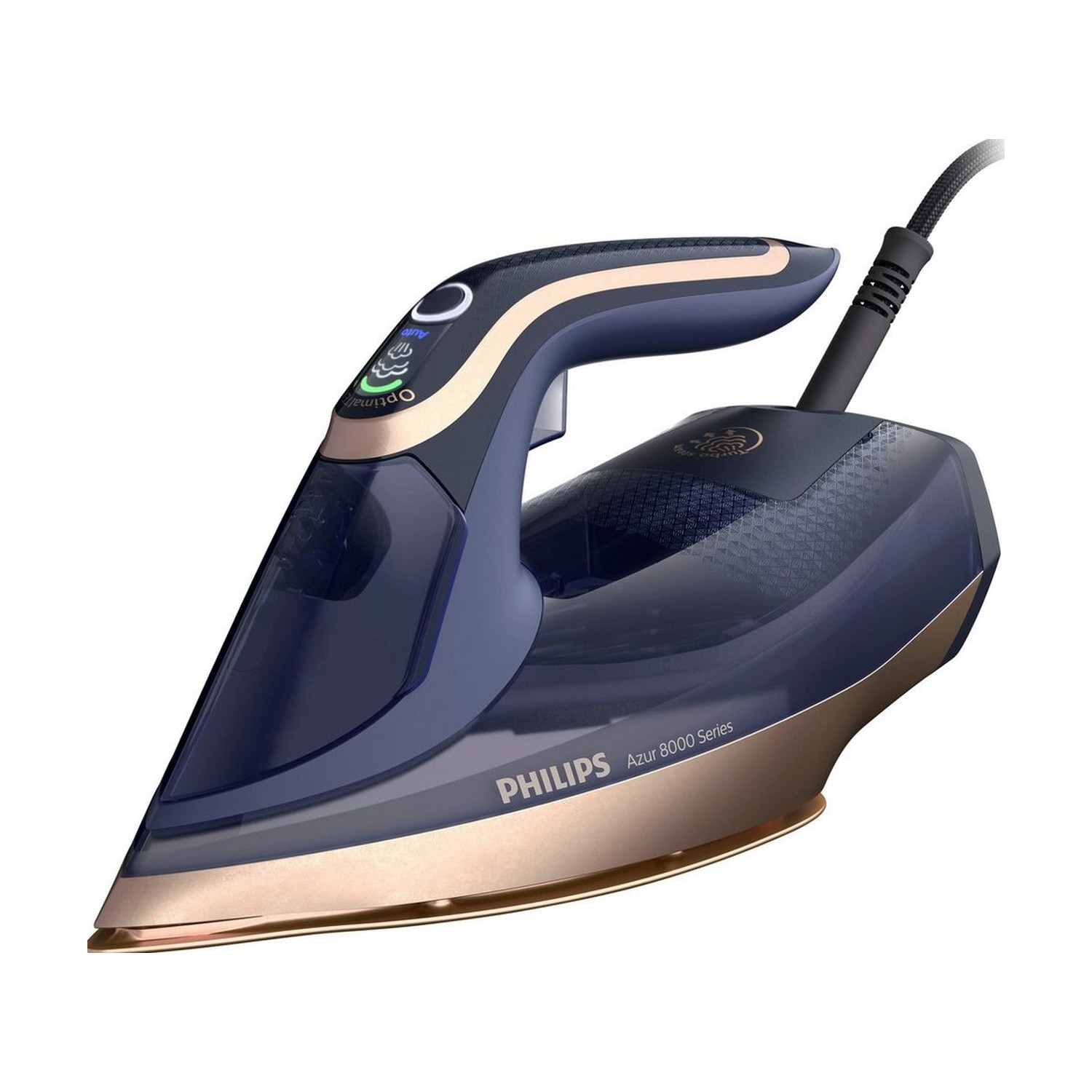 Philips DST8050/20 Dampfbügeleisen, 3000 W, SteamGlide Elite Bügelsohle, 350 ml Wassertank, blau