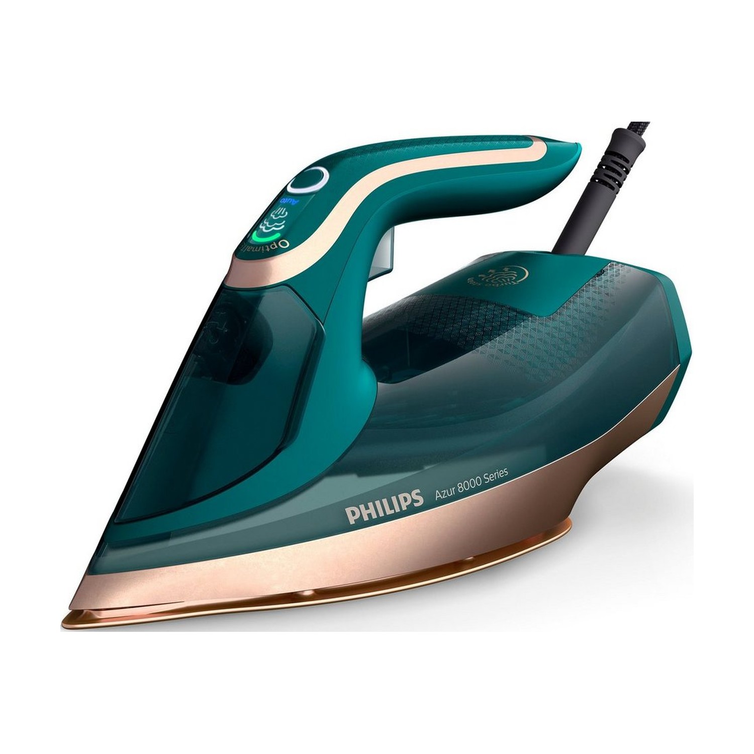 Philips DST8030/70 Dampfbügeleisen, 3000 W, 350 ml Wassertank, SteamGlide Elite Kupfer Bügelsohle