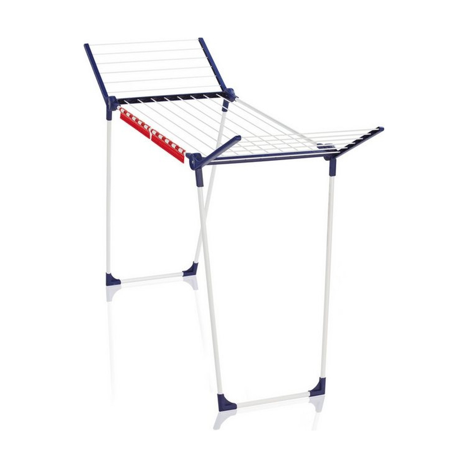 Leifheit Pegasus 150 Solid Slim Wäscheständer, 15 m Trockenlänge, 105 cm Flügelhöhe, 55 cm breit