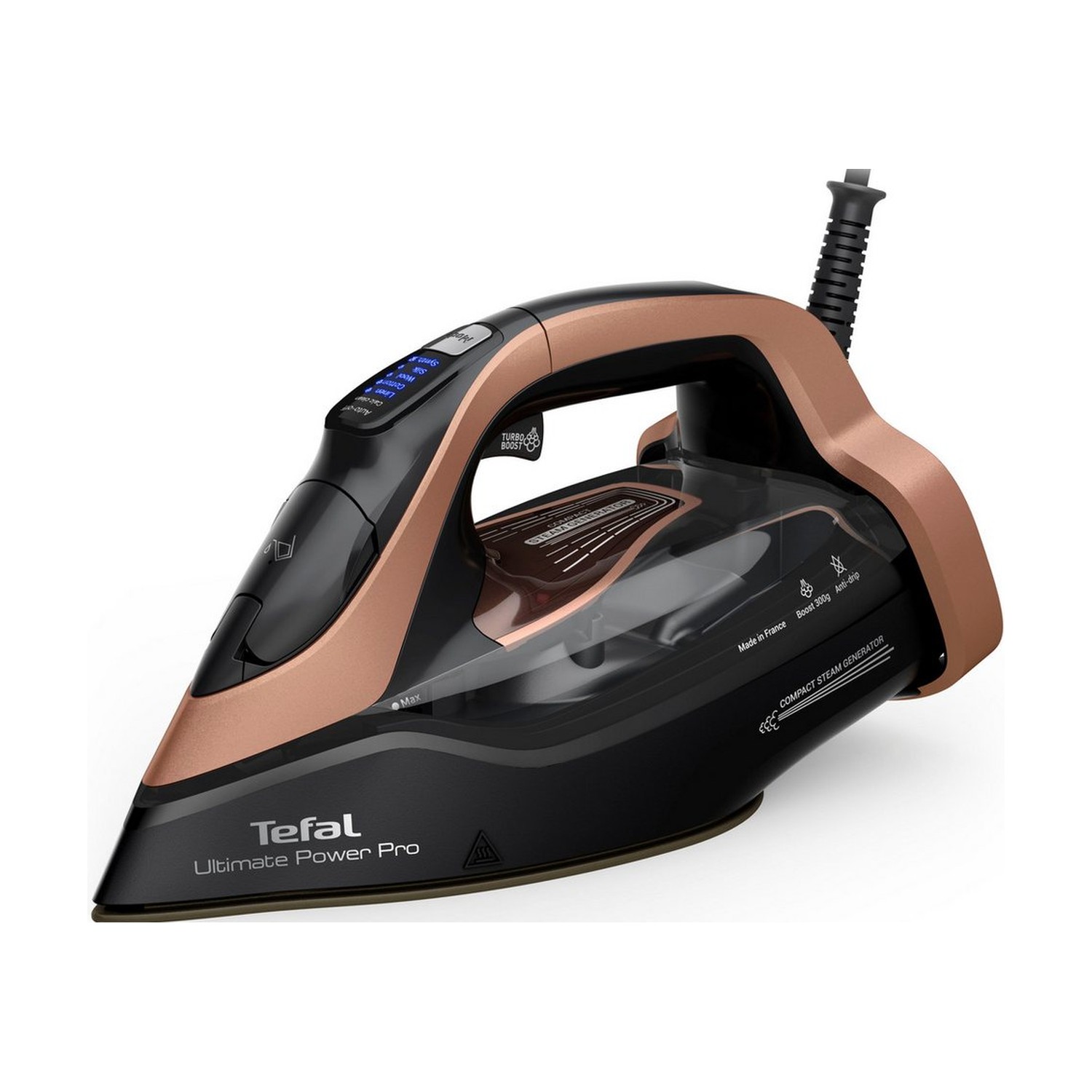 Tefal FV9E50 Dampfbügeleisen, 3200 W, 85 g/min, 300 g/min Dampfstoß, Schwarz/Bronze